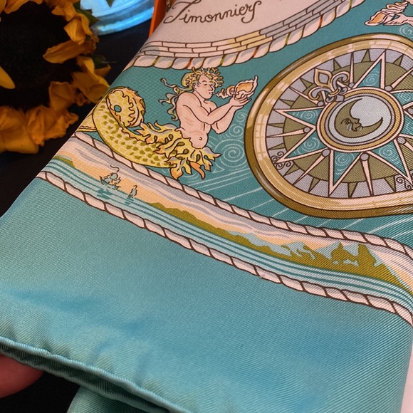 Celadon Hermes Scarf - Picture 7 of 8